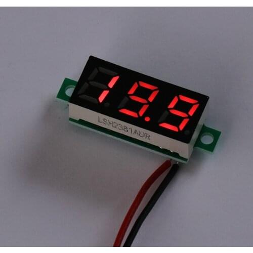 DC 2.5-30V Digital Voltmeter Voltimetro Blue Red LED Volt Meter Gauge Voltage Meter