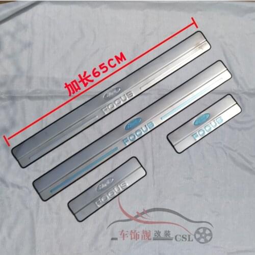 For Ford focus 2005-2015 High-quality stainless steel Welcome pedal Anti-scratch Car styling