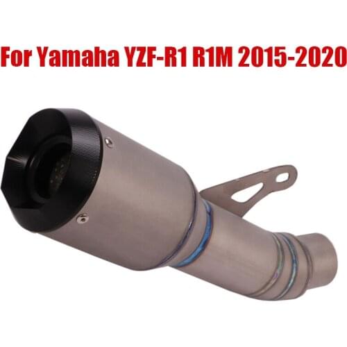 For Yamaha YZF-R1 R1M 2015-2020 Exhaust System Pipe Titanium Alloy Escape Link Pipe Middle Connect Tube Muffler Tips Slip On