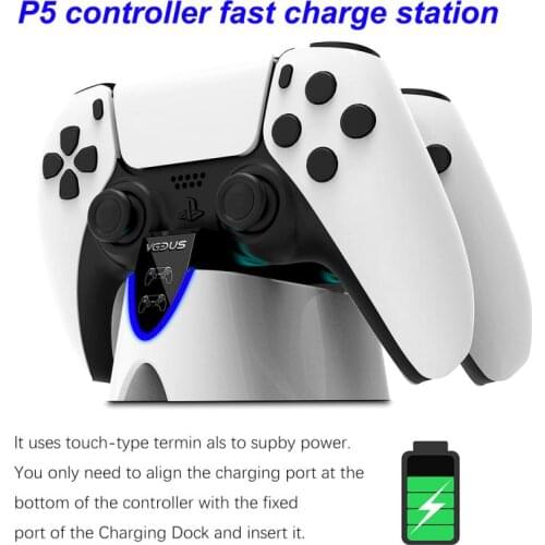 Dual Fast Charger For PS5 Wireless Controller USB Type-C Charging Cradle Dock Station For Sony PS5 Joystick Gamepad 2021 NEW