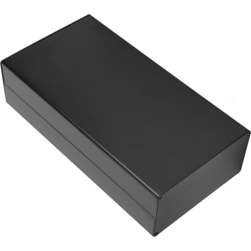 Electrical Junction Box Aluminum Case PCB Junction Box Electrical Accessory Sand Black Heat Dissipation for GPRS Wire
