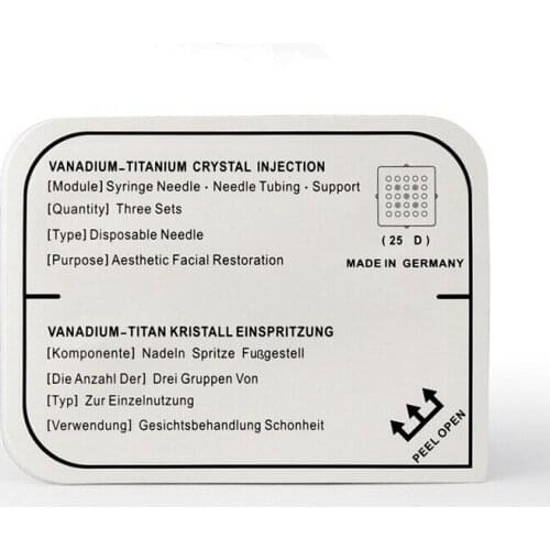 Needle Consumables Mesotherapy Gun 25D Vanadium Titanium Microcrystal Mesogun Face Skin Care Machine