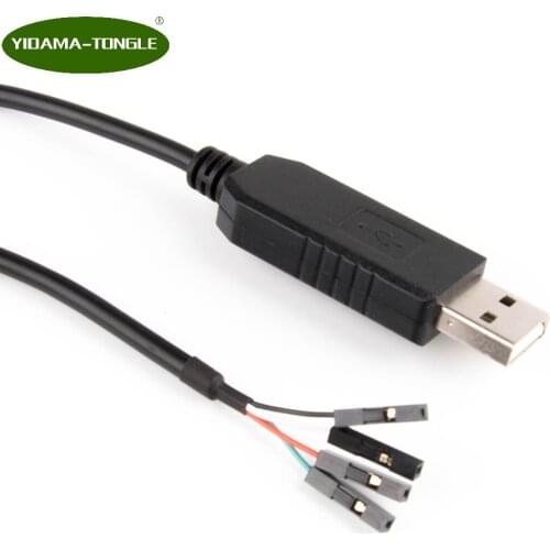 FT232RL USB TTL 3.3v Level 0.1" Pitch(2.54mm) 4 Way Terminated TTL UART TTL-232R-RPI Cable