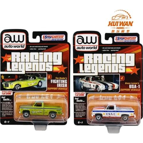 AW 1:64 1973 Chevrolet C10 Diecast Collection of Die-casting Simulation Alloy Model Car Children Toys