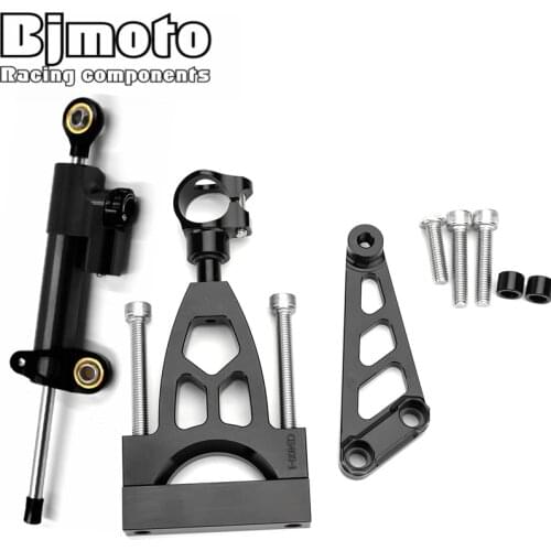 BJMOTO Motorcycle Steering Stabilize Damper Mount For Honda CB400 VTEC 99 CB 400 VTEC99 Shock Absorber Direction Damping Bracket