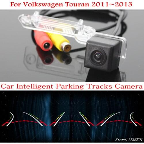 Lyudmila Car Intelligent Parking Tracks Camera FOR Volkswagen Touran 2011~2013 Car Back up Reverse Camera Rear View Camera