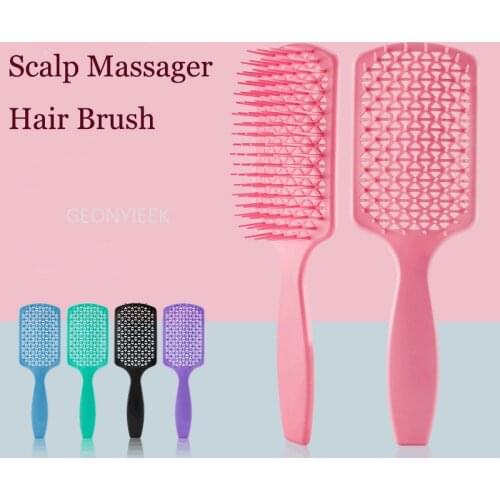Massage Detangling Hair Brush Scalp Massage Hair Comb Detangling Brush for Curly Hair Brush Detangler Hairbrush Women Men Salon