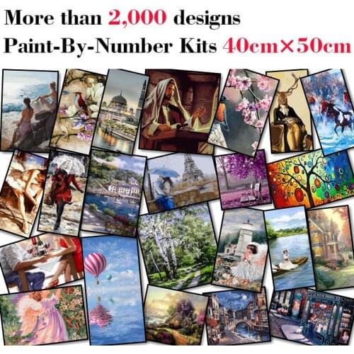 Mileelife Paintting By Numbers for Kids Adults DIY Beginner Oil Painting Kit Home Decoration
