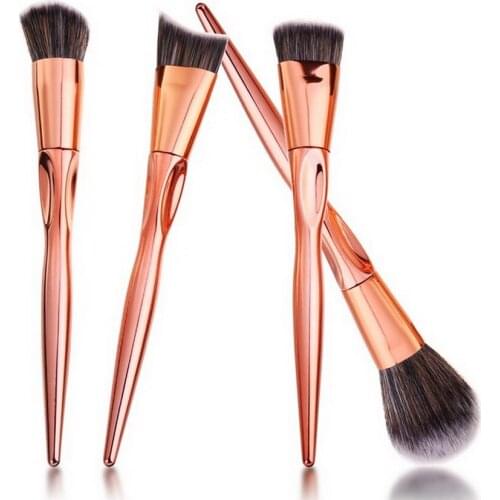 100set 4pcs/set Luxury Rose Gold Makeup Brushes Tools Foundation Powder Makeup Brush Set Beauty Kits Pencel Gift fashion