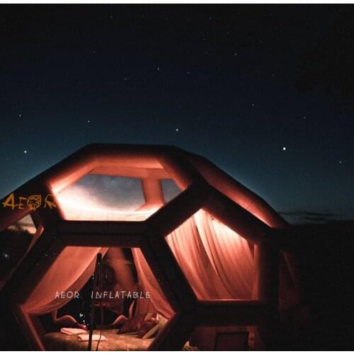 Inflatable Football Tent Inflatable Show House Family Backyard Tent PVC Inflatable Polygon leisure Meeting Advertising Tent