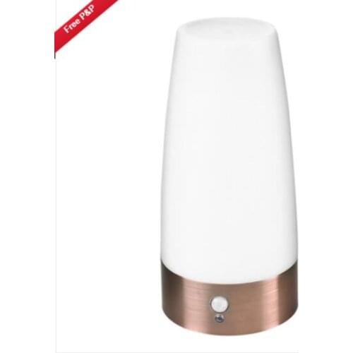 New Durable Motion Sensor LED Night Light Lamp ON/OFF/AUTO Battery Operated Bedside Lamp Human Body Induction Night Light