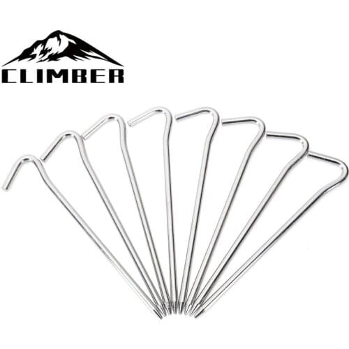 New Store Tent Peg, Tent Ground Nails 18cm Aluminum Alloy Ground Nails Sun Shelter Ropes Nails Tent Camping Accessories Tools