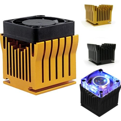 1 Pieces Aluminum Cooler Heatsink DIY Northbridge Golden Black Heat sinks Cooling with 40x40x10mm Fan For PC Computer Case
