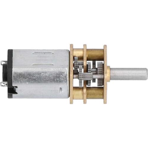 Speed Reduction Gearmotor 12FN20 Gear Motor DC 6V Self-Locking with Worm for DIY