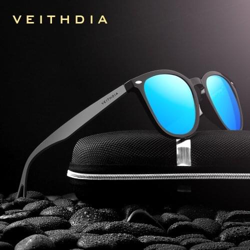 VEITHDIA 2020 Unisex Aluminum+TR90 Mens Photochromic Mirror Sun Glasses Eyewear Accessories Sunglasses For Men Women 6116