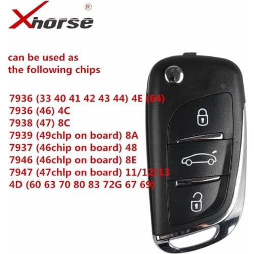 Lockartist VVDI Remote Xhorse XEDS01EN Super Remote key Comes within Super Chip XEDS01EN Wireless key 10 pcs/lot Free Shipping
