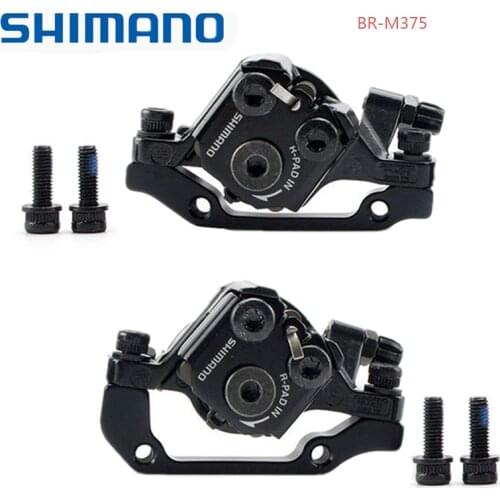 New Shimano BR-M375 Mechanical Disc Brake Calipers TX805 for Acera Alivio Deore with Resin Pads M375 caliper TX805 with Bolts