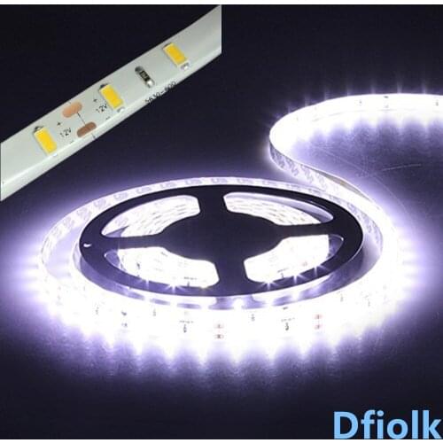 Led strip light 5630 waterproof ip65 DC 12v 300led 5m cold white warm white red green blue 3000K 6500K bright like 5730 tape