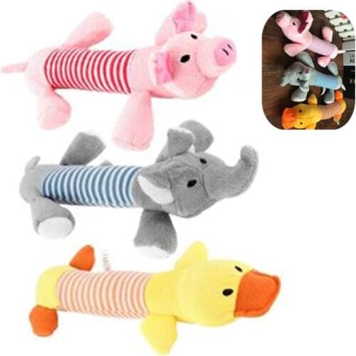 High Quality Cute Dog Cat Chew Toys Canvas Durability Vocalization Dolls Bite Toys 40%Off