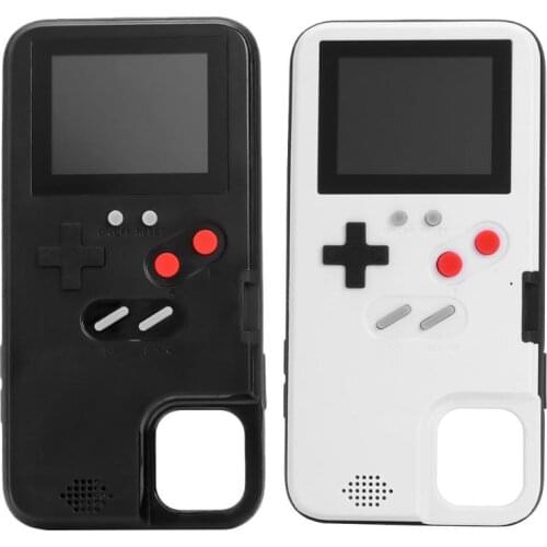 Phone Protective Hard Case Color Screen Built-in 36 Nostalgic Classic Game PC Hard Shell with Game Console for iPhone 11