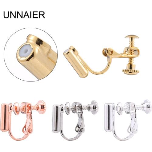 UNNAIER screw spiral u-shaped ear clip accessories artifact no pierced female invisible painless earring ear clip converter