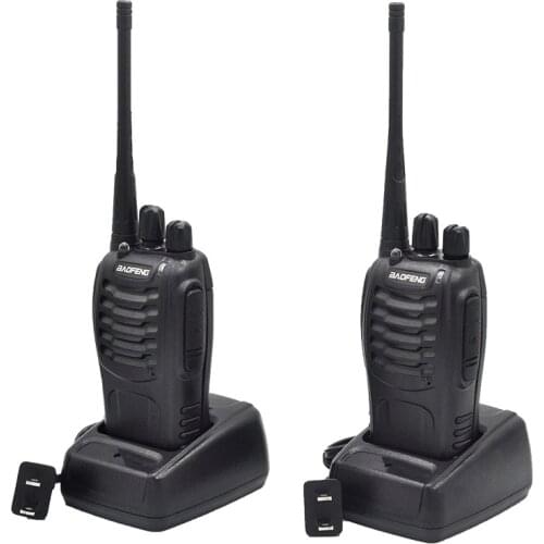 2Sets BF888S Walkie Talkie handheld fm transceiver UHF two way Radio BF 888S Ham communicator HF cb radio station Baofeng BF888S