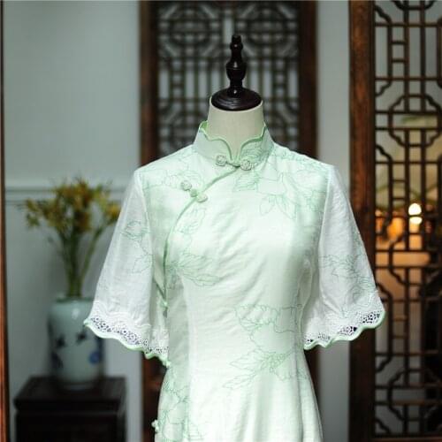 2021 801174 custom chinese dress qipao modern chinese mini dresses chinese dress