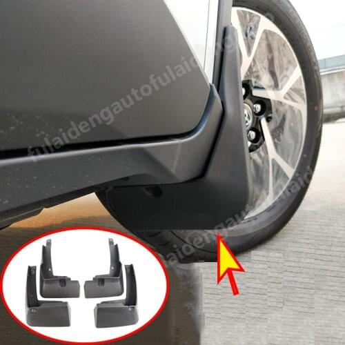 4pcs For Toyota C-HR CHR 2018-2021 Splash Guards Mudguards Dirt Molded Mud Flaps Fender Car Styling Accessories