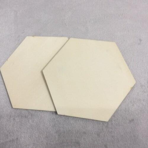 50 x 'Blank' 100mm Hexagon Wooden Coasters