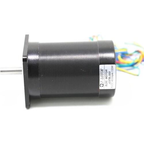 Square Head and Circle Fuselage 36V 92W 0.32 N.m 4000rpm 57mm 3 phase DC Brushless Motor 57BLS03