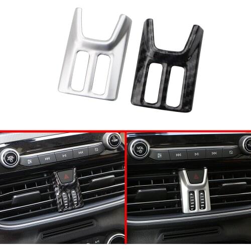 Car Styling Accessories 1PCS ABS Plastic Interior Warning Light Lamp Switch Cover Trim For Ford Focus 2019 2020