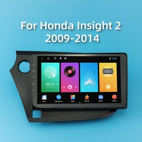 2 Din Android Car Radio For Honda Insight 2 2009-2014 9" Screen Car Gps Navigation Multimedia Audio Stereo Autoradio Head Unit