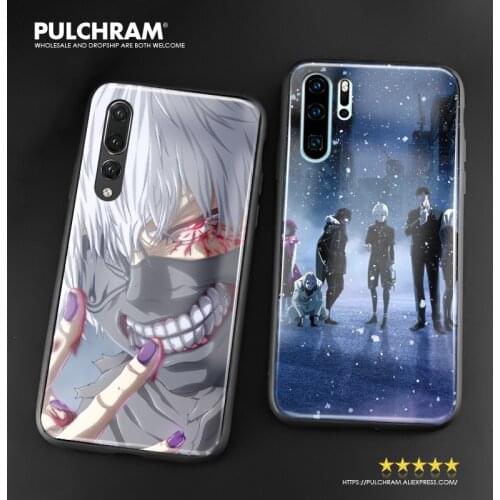 Ken Kaneki Tokyo Ghoul soft silicone glass phone case cover shell for Huawei Honor V Mate P 9 10 20 30 Lite Pro Plus Nova 3 4 5
