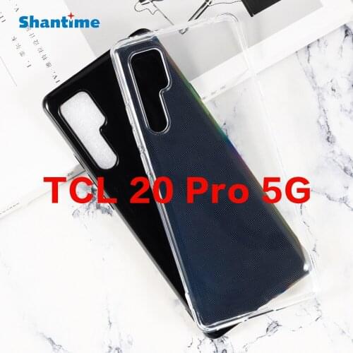 For TCL 20 Pro 5G Case Ultra Thin Crystal Clear Shock Absorption Technology Bumper Soft TPU Cover Case For TCL 20 Pro