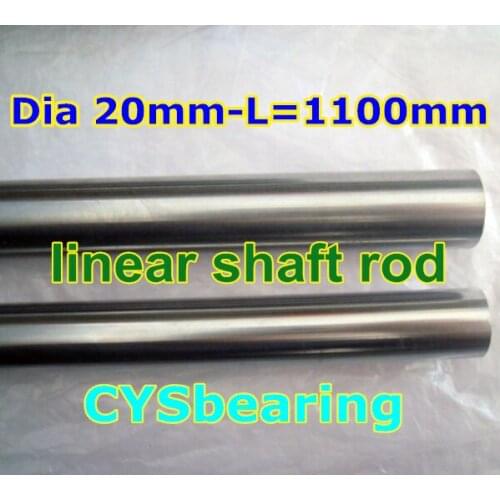 D20mm linear motion shaft harden chrome plated Dia 20mm * 1100mm length hardened round rod for CNC X Y Z axis slide built DIY