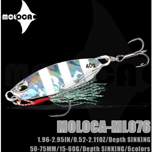 Jig Fishing Lure Weight 15-60g Metal Jigging Bass Sinking Bait Holographic Isca Artificial Pesca Accesorios Mar Carp Fish Leurre