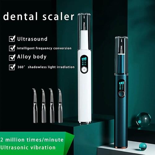 Electric Ultrasonic Dental Scaler Portable Teeth Tartar Calculus Remover Tooth Sonic Smart Stain Stone Remover Teeth Whitening