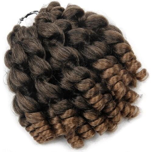 Jamaican bounce curl crochet hair extension braiding hair grey wand curly crotchet hair