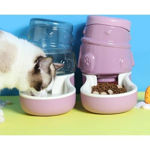 3.3L Pet Food Feeder Wide Mouth Splash-proof Automatic Puppy Cats Water Food Feeding Holder Dog Food Container Pet Supplies