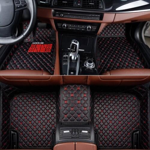 Flash mat leather car floor mats for Mazda All Models cx5 CX-7 CX-9 RX-8 Mazda3/5/6/8 March May 323 ATENZA accessories styling