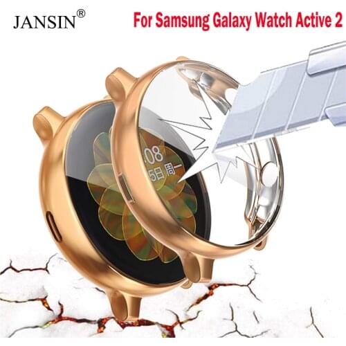 TPU Soft Cover For Galaxy Watch Active 2 Case for Samsung Galaxy Watch Active 2 40mm 44mm Protector Full Screen Protection Cases