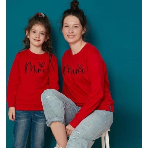 Mommy And Me Clothes Mother Daughter Matching Outfits Mamas Boy Mama Mini Sweatshirts Mom Kids Baby GirlsT Shirt Set Family Look