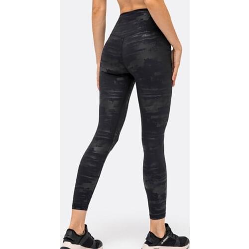 2021 Autumn Print Tight Power Gym Tight Sport Suits Women Back Waist Pant High Waist Sports Tight Leggings Stretch Fabric Tight