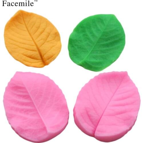 Facemile Leaf Press Mold Silicone Mold/Jelly/Chocolate/Soap/Gift Decorating Kitchenware Bakeware Mold Gift Decoration 50-175