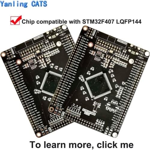 STM32F4 Empty Development Board DIY Welding for Arm Cortex M4 MCU STM32F407ZEZGT6 STM32F417ZEZGT6 LQFP144 Pin 2PCS ZL-07