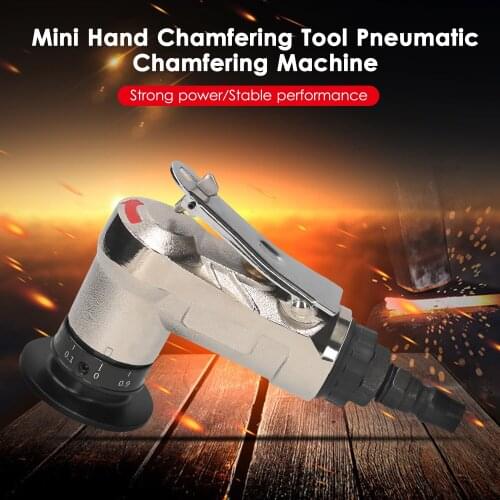 KKmoon Mini Hand Chamfering Tool Deburring Tool Pneumatic Chamfering Machine Hand-held Edge Trimmer 45°Arc Burr Trimming Machine