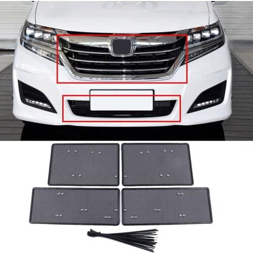 For Honda Elysion 16-20 car insect screening mesh front grille net styling Racing Grills accessories exterior parts decoration