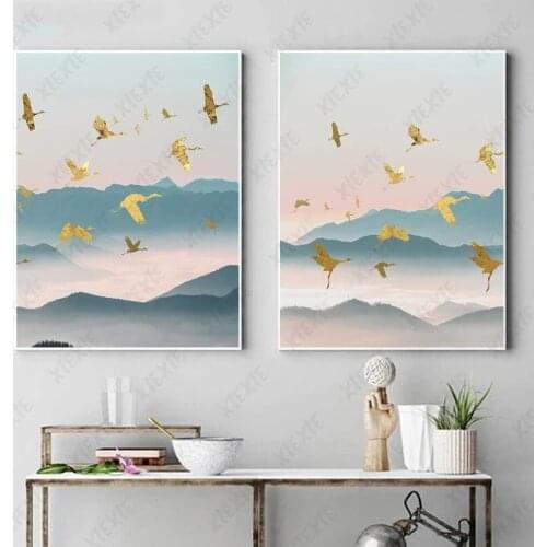 Modern Landscape Canvas Painting Asuka Mountain Fresh Art Poster Wallpaper Decoration Home Living Room Craft Print Picture