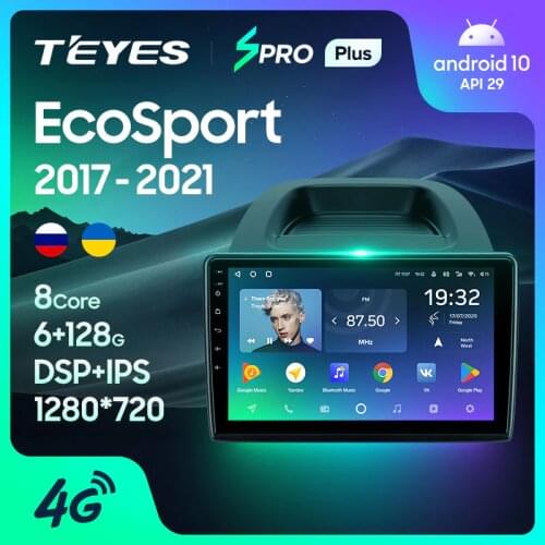 TEYES SPRO Plus For Ford EcoSport Eco Sport 2017 - 2021 Car Radio Multimedia Video Player Navigation GPS Android 10 No 2din 2 din dvd