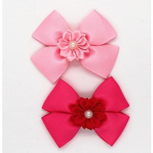 High Quality bowknot Hairpins headband Pearl flower Hair clip Princess Hair Accessories Big Bows Girl Hair clip Hair Accessories
